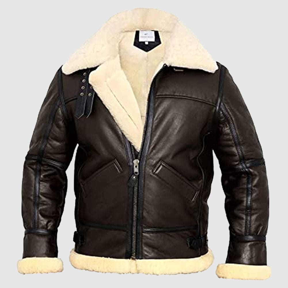 Bomber Jacket Aviator Real Shearling Jacket