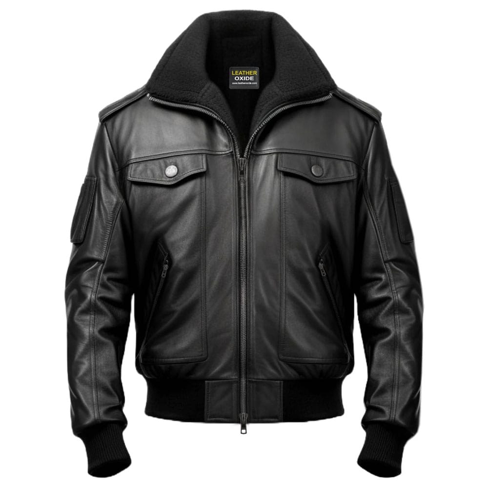 Black Jacket – Black Real Leather Jacket