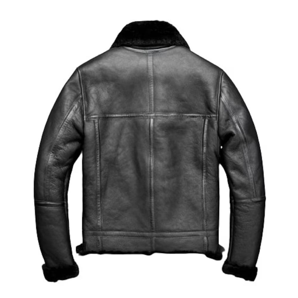 BLACK B3 Bomber RAF Aviator Jacket