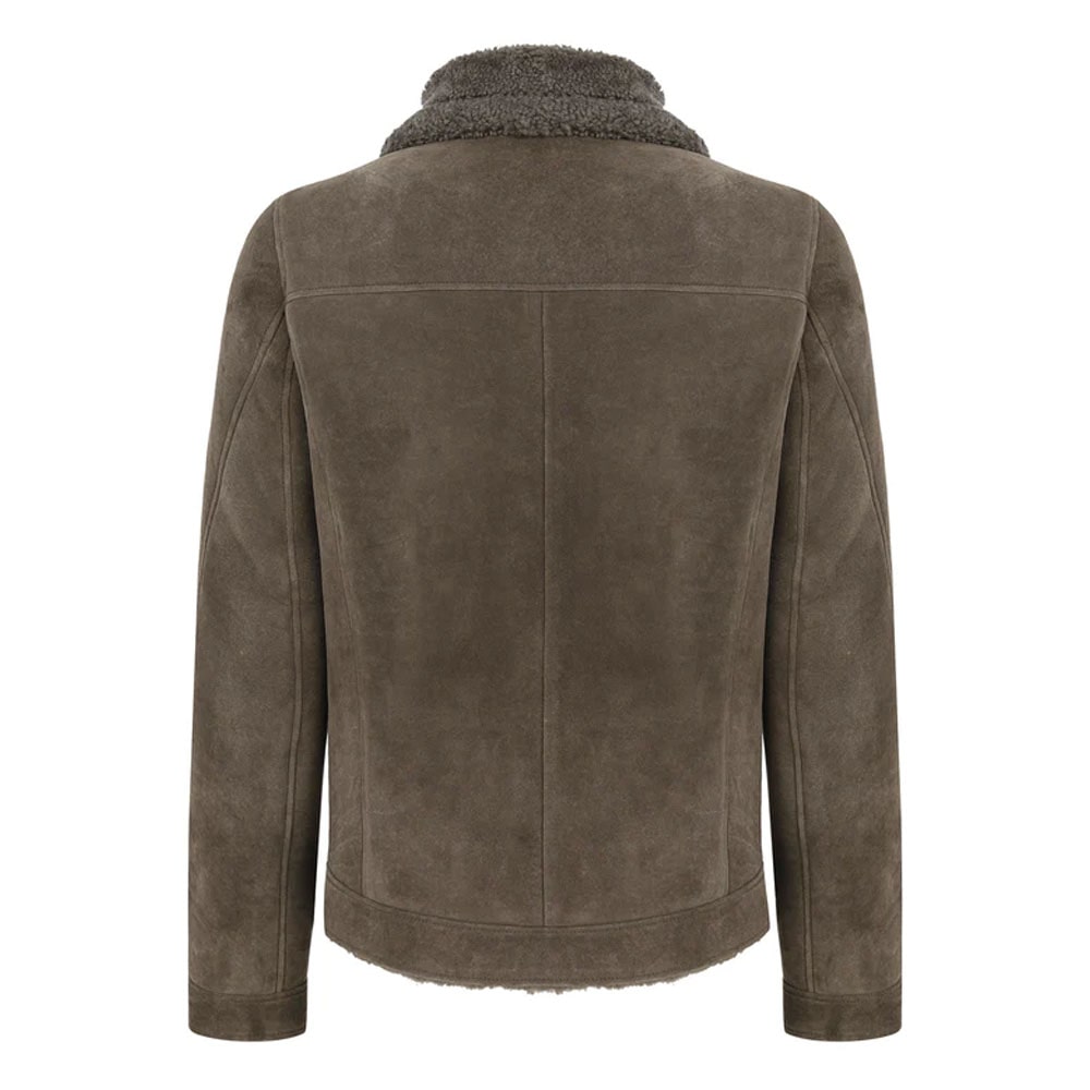 David Grey Stone Shearling Jacket