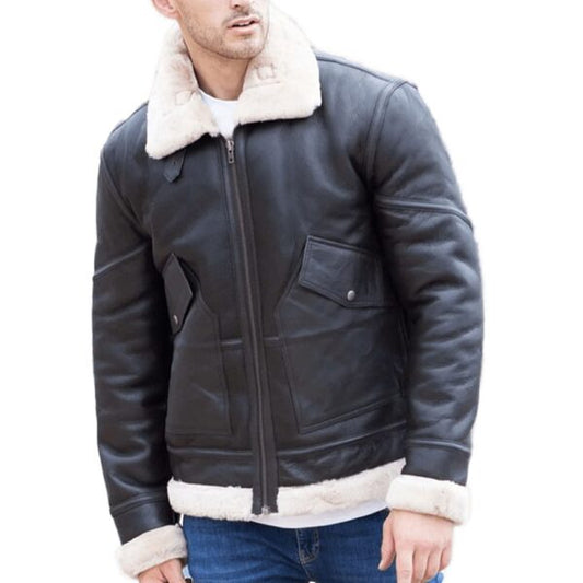 Airforce Shearling Leather Jacket