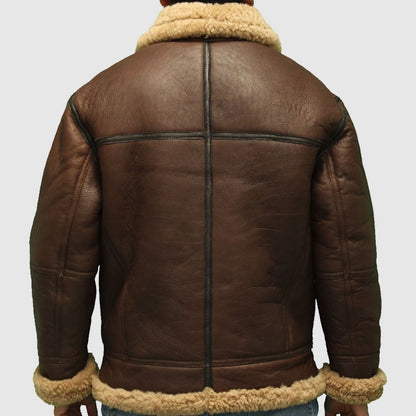 Men’s pilot aviator B3 sheepskin WW2 flying jacket