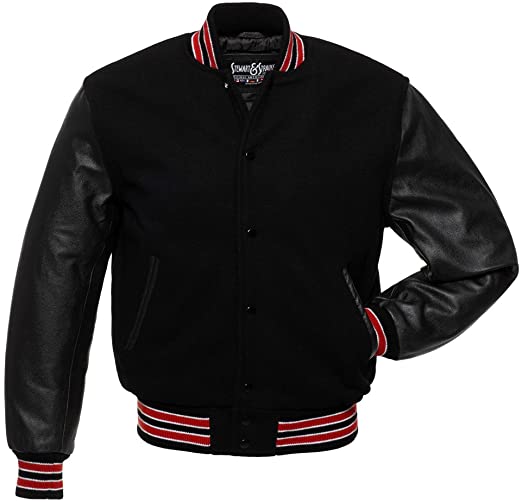 Stewart & Strauss Original Varsity Letterman Jackets Wool & Leather