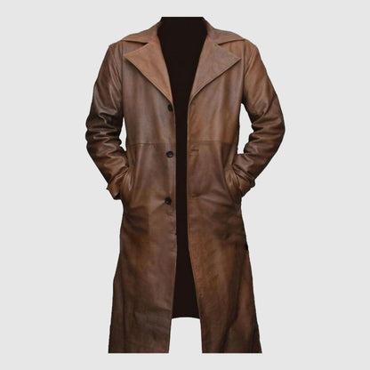 Batman vs Superman Tan Jacket Trench Coat