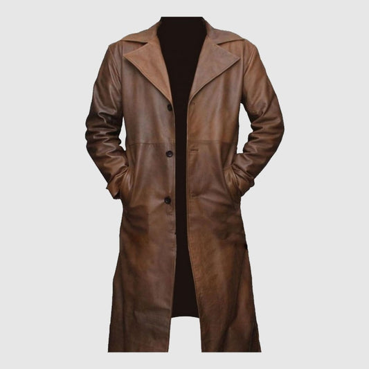 Batman vs Superman Tan Jacket Trench Coat