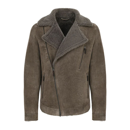 David Grey Stone Shearling Jacket
