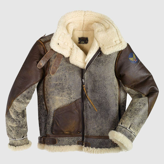 100 Mission B-3 Leather Bomber Jacket