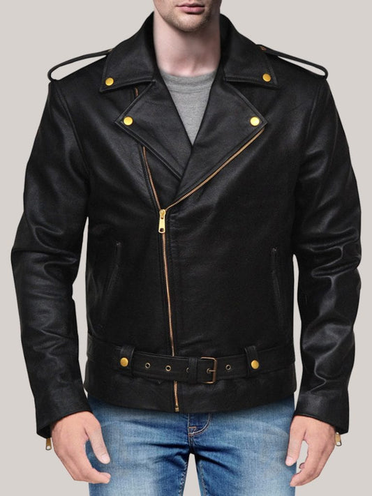 Black Brando Leather Jacket