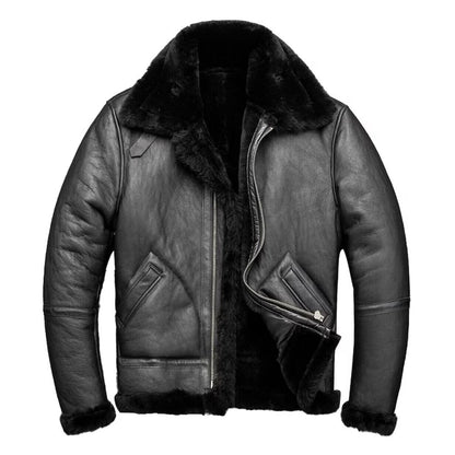 BLACK B3 Bomber RAF Aviator Jacket