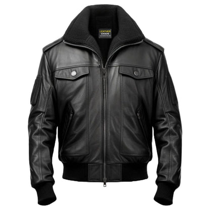 Black Jacket – Black Real Leather Jacket