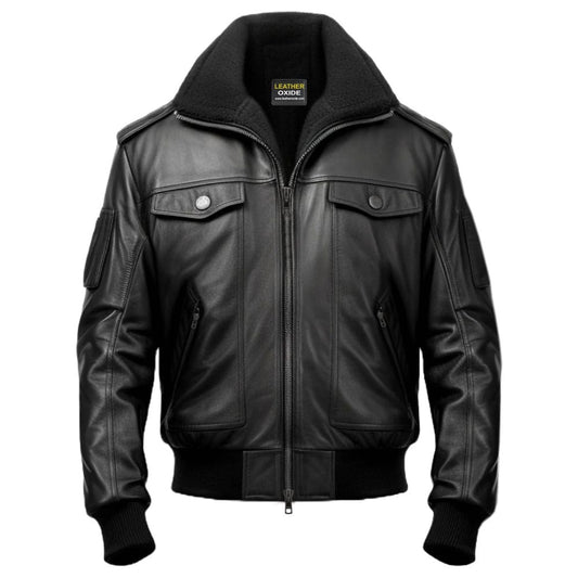 Black Jacket – Black Real Leather Jacket