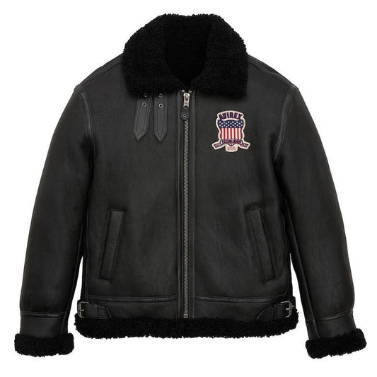 B-3 Bomber Suede Leather Jacket