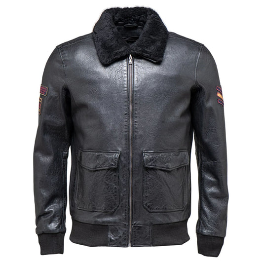 Aviator Men Leather Jacket