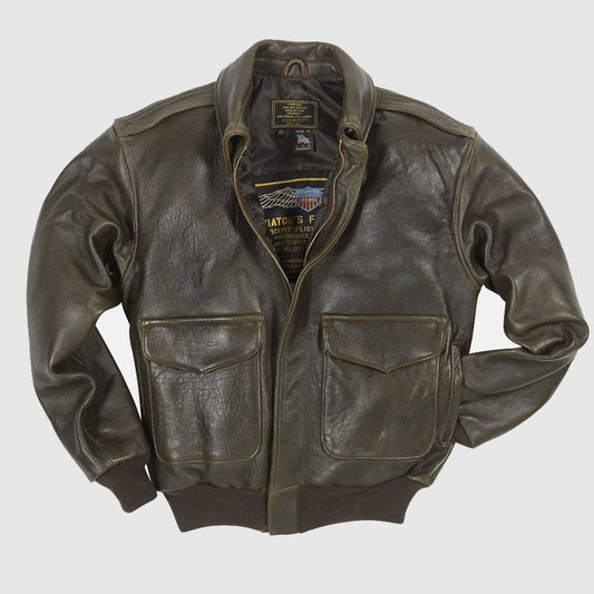 100 Mission A-2 Pilot’s Leather Jacket