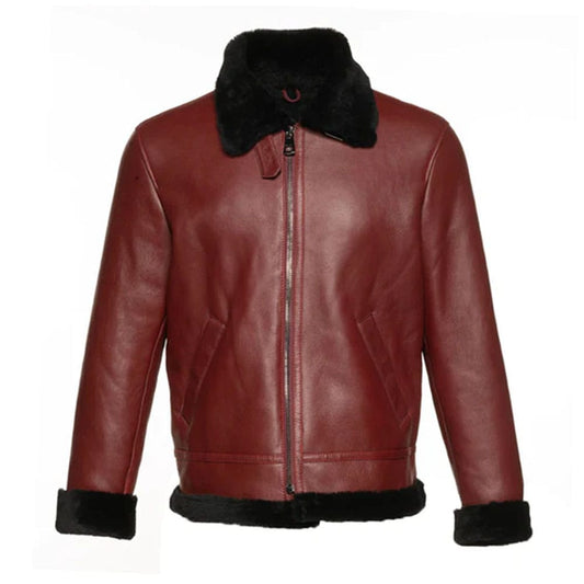 Aviator B-3 Shearling Jacket Brown