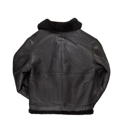 B-3 Black Hooded Bomber Jacket