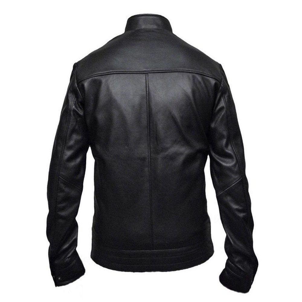 Wrestler Dean Ambrose Logo Biker Leather Jacket