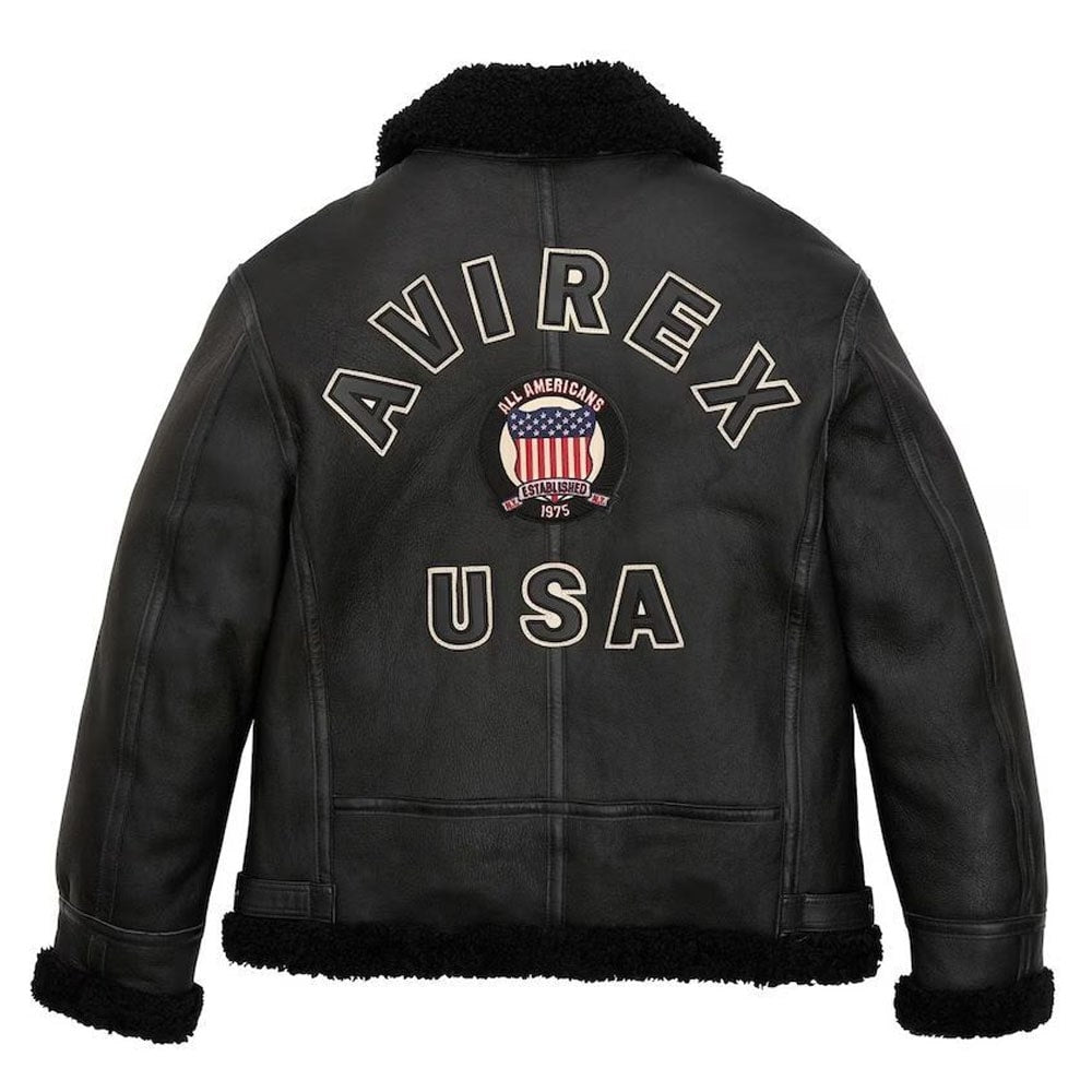 B-3 Bomber Suede Leather Jacket