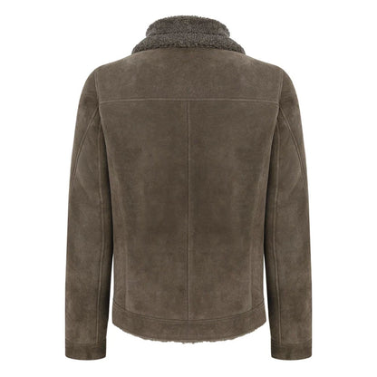 David Grey Stone Shearling Jacket