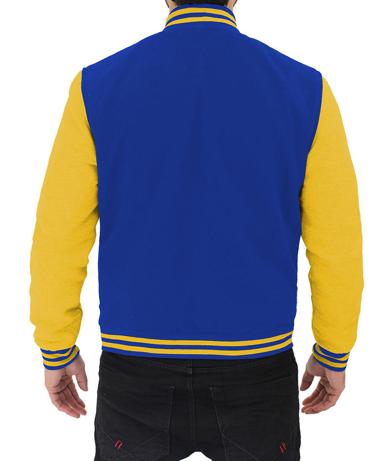 Blue and Yellow Varsity Jacket