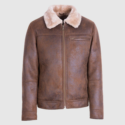 Aviator Shearling Comfort Sheepskin Leather Jacket