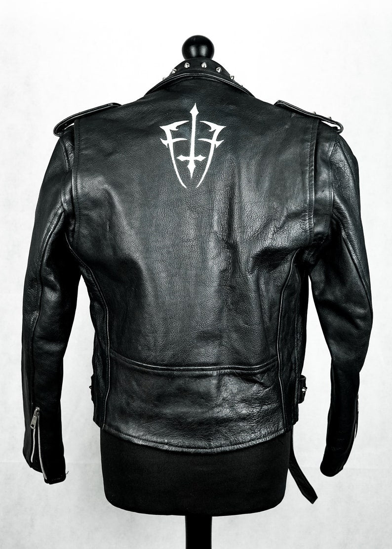 Fringe Hide Leather Brando Tasseled Motorcycle Jacket Retro Biker