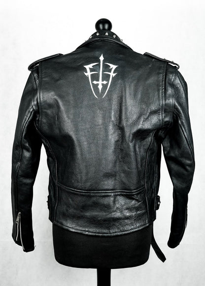 Fringe Hide Leather Brando Tasseled Motorcycle Jacket Retro Biker