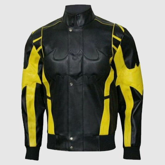 Mens Batman Arkham Knight Leather Jacket Costume
