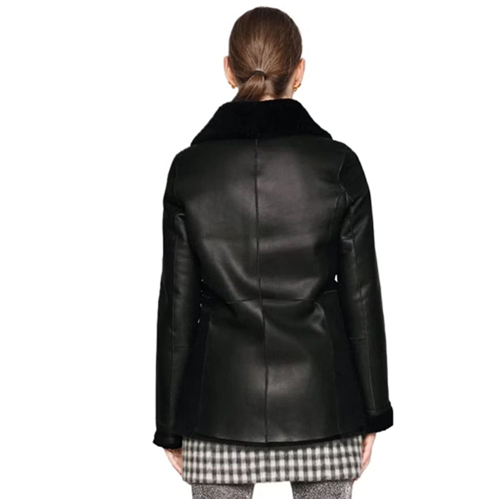 Women Black Biker Jacket