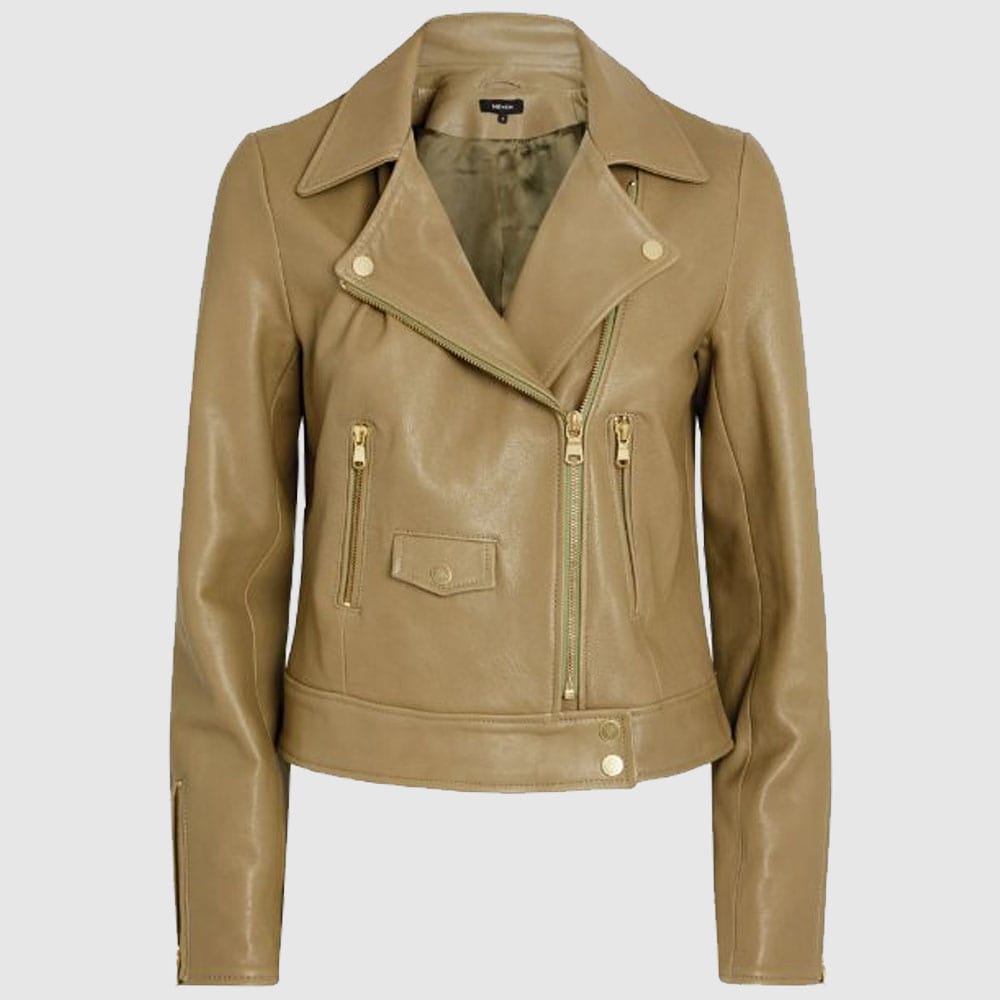 Meem Leather Biker Jacket Fashion Leather Jacket Women