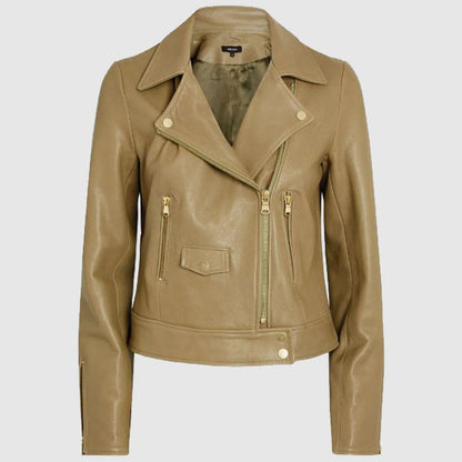 Meem Leather Biker Jacket Fashion Leather Jacket Women