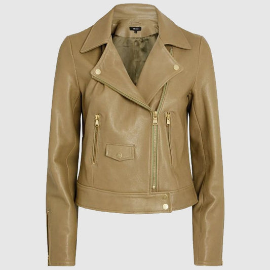Meem Leather Biker Jacket Fashion Leather Jacket Women